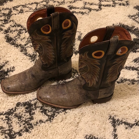 rocky square toe work boots